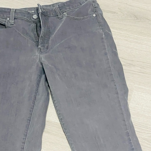 Talbots Flawless High-Waist Straight Leg Women's Gray Jeans 6 - Picture 4 of 12
